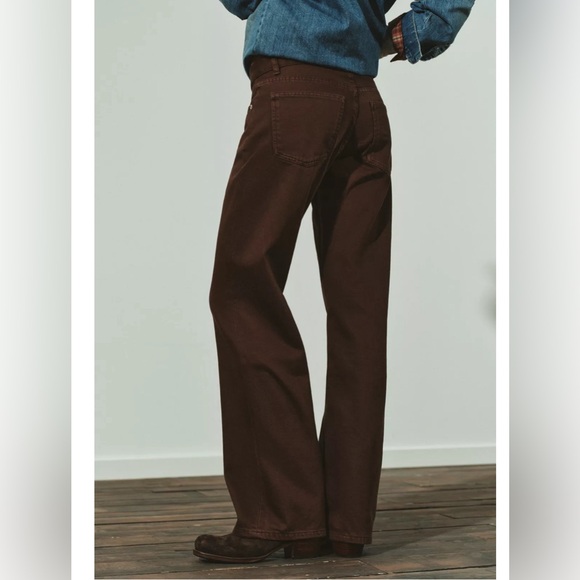 ZARA TRF Wide Leg Low Rise Jeans, Size 4 - Picture 2 of 7